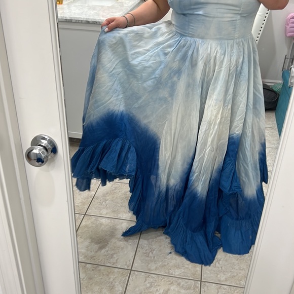 Tie Dye Smocked Back Maxi Dress - Picture 7 of 10